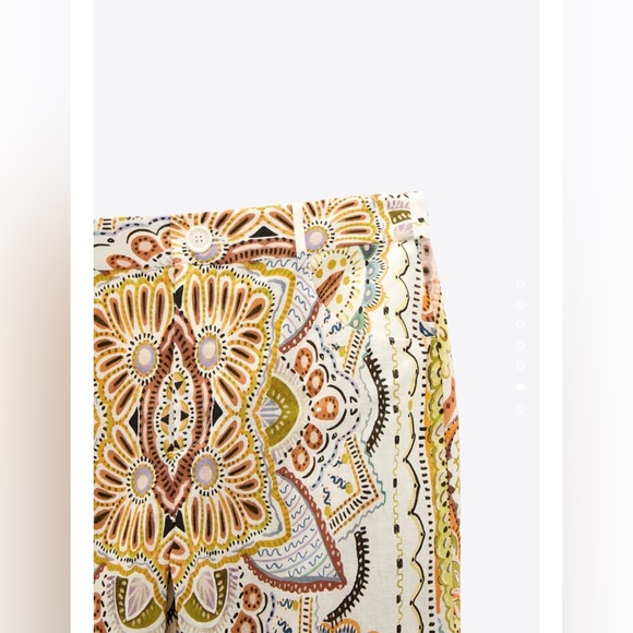 ZARA LINEN BLEND PRINTED SUIT size XL - Picture 13 of 14